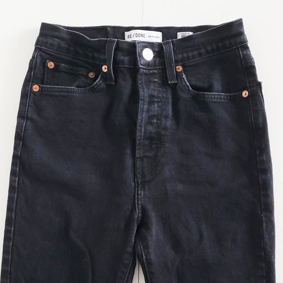 Re/Done - Levi's Originals High Rise Ankle Crop Women's Jeans - Size 26 - Picture 4 of 14